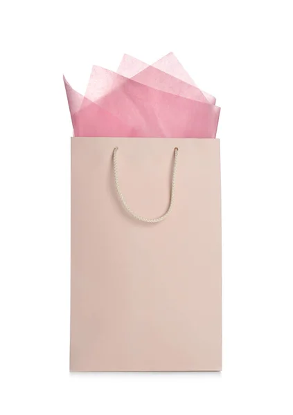 Gift Bag Paper White Background — Stock Photo, Image