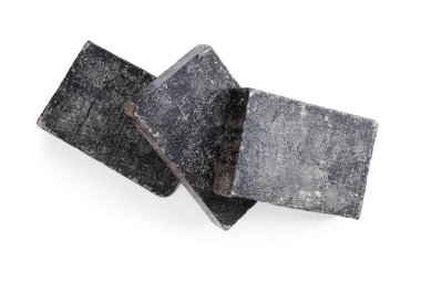 Beyaz manzaralı katran sabunları. Doğal ürün.