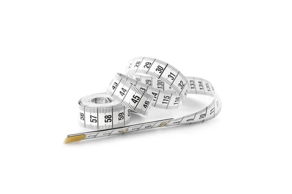 New Measuring Tape Scale Isolated White — Stock Photo, Image