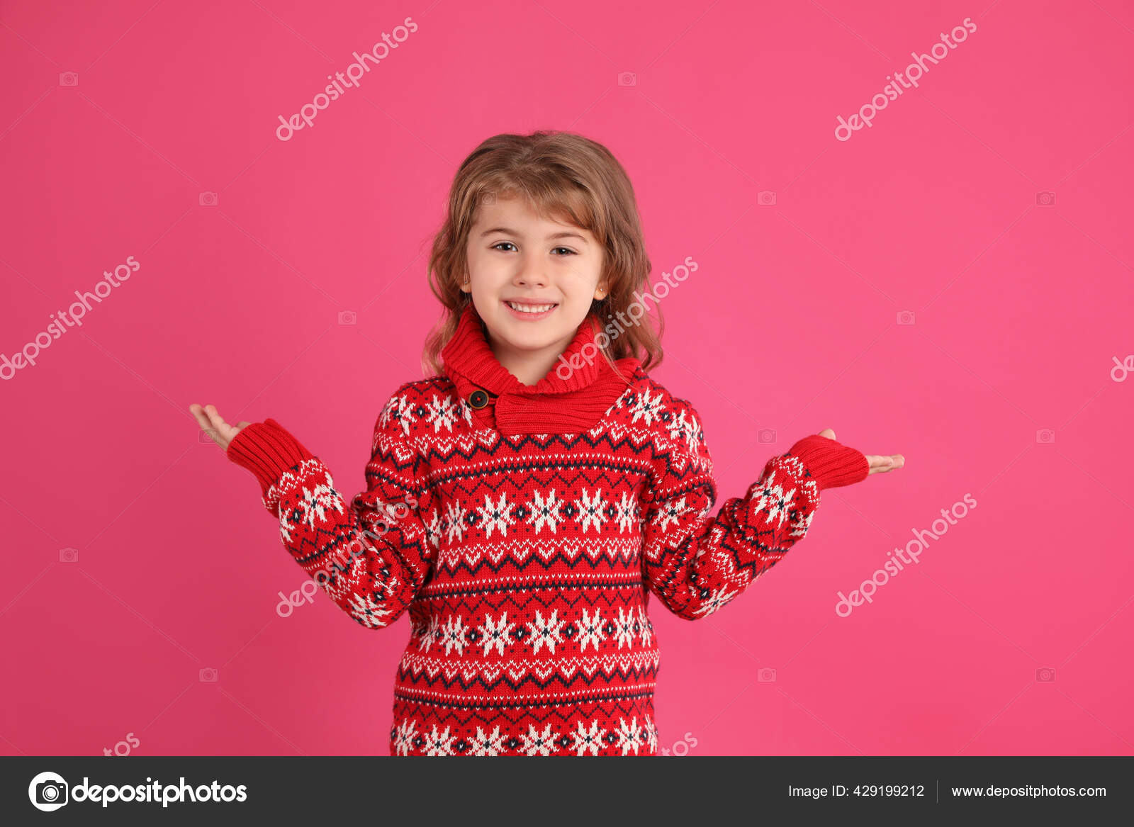 Cute Red Christmas Sweater 