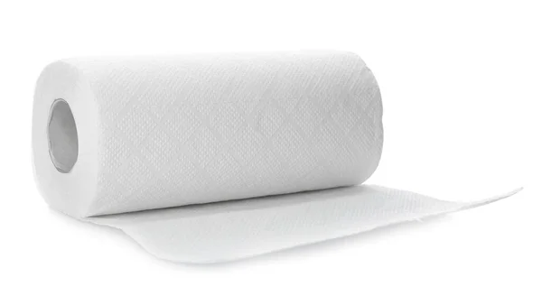 Roll Paper Tissues Isolated White — Stock Photo, Image