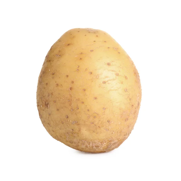 Färsk Ekologisk Potatis Isolerad Vitt — Stockfoto