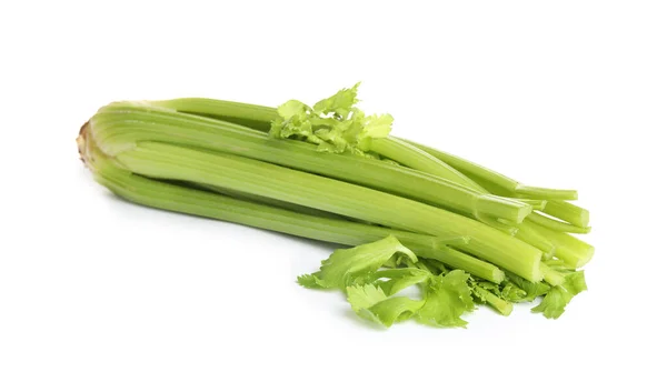 Fresh Ripe Green Celery Isolated White — Stock Photo, Image