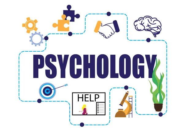 Scheme Different Images Dedicated Psychology — Stock Photo, Image