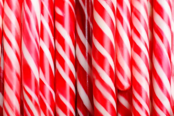 Muchos Dulces Bastones Caramelo Navidad Como Fondo Primer Plano —  Fotos de Stock