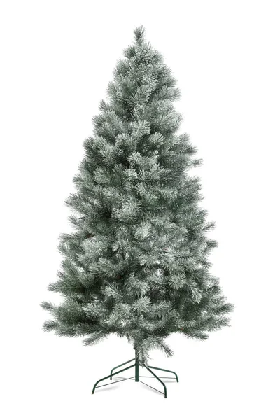 Bel Arbre Noël Artificiel Isolé Sur Blanc — Photo