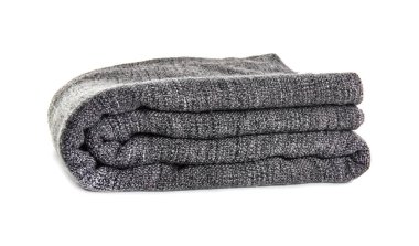 Beyaz arkaplanda yumuşak gri ekose