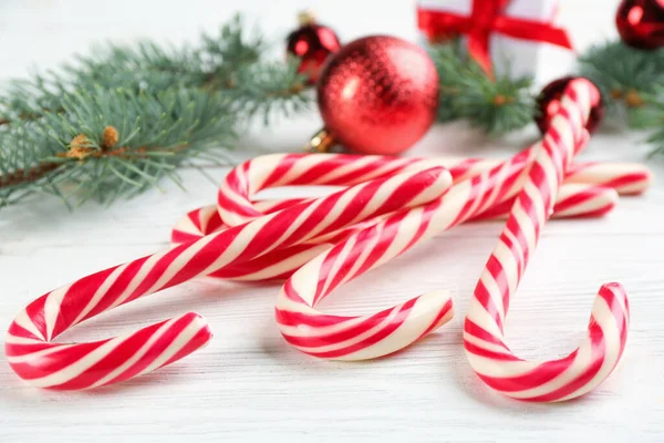 사탕과 크리스마스 클로즈업 — 스톡 사진