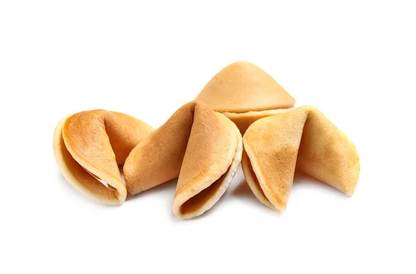 Galletas Caseras Tradicionales Fortuna Sobre Fondo Blanco — Foto de Stock