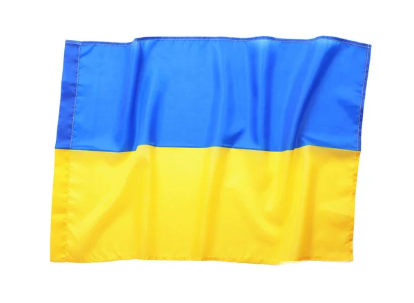 Національний Прапор України Ізольований Білому Тлі — стокове фото