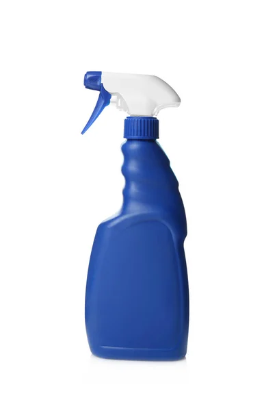 Blue Spray Bottle Cleaning Product Isolated White — Stock Photo, Image