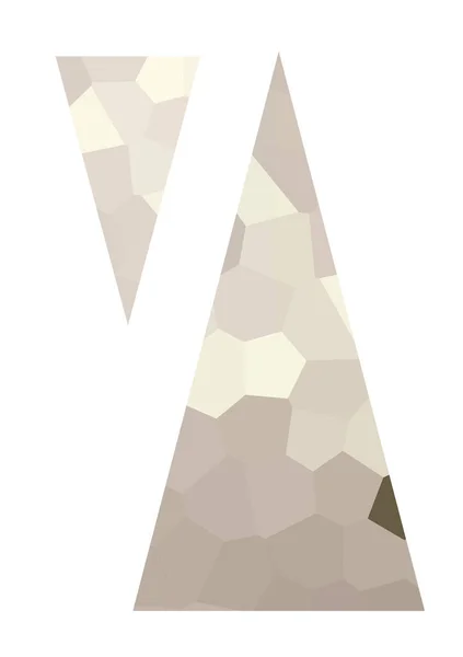 Twee Driehoeken Met Geometrische Patroon Witte Achtergrond Abstract Beeld — Stockfoto