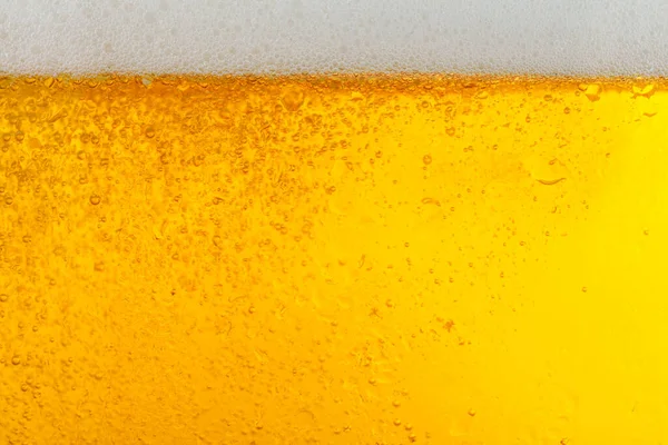 Glas Leckeres Bier Mit Schaum Nahaufnahme — Stockfoto