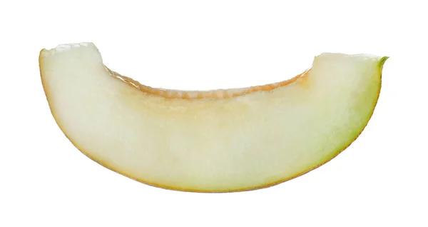 Piece Delicious Honeydew Melon Isolated White — Stock Photo, Image