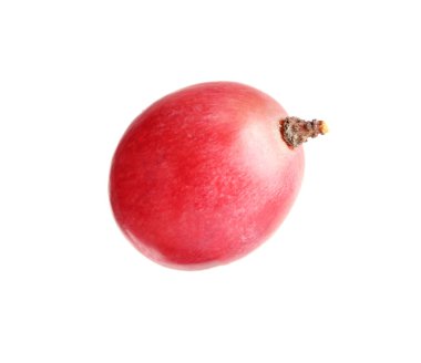 Lezzetli kırmızı üzüm beyazda izole edilmiş.