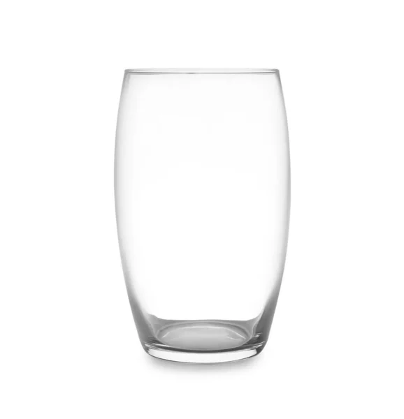 New Clean Empty Glass Isolated White — Stock Photo, Image