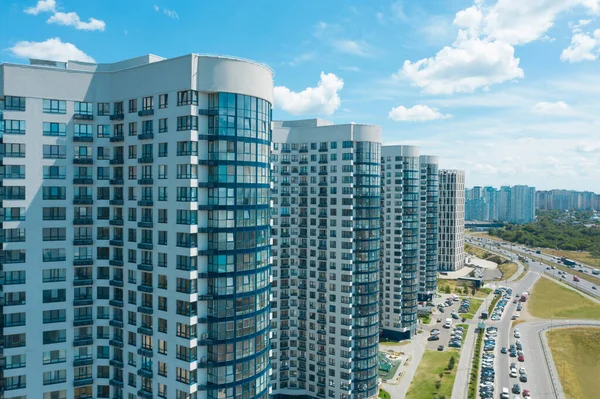 Aerial View Modern Buildings City Center — Stock Photo, Image