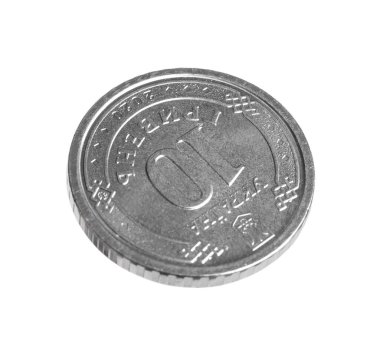 Beyaz üzerine izole edilmiş Ukrayna parası. Ulusal para birimi
