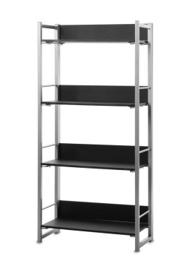 Boş raf ünitesini beyazda izole et