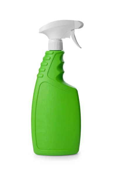 Green Spray Bottle Cleaning Product Isolated White — Stock Photo, Image