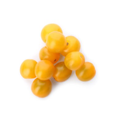 Lezzetli, olgun, sarı domatesler.