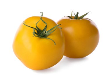 Lezzetli, olgun, sarı domatesler.