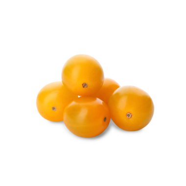 Lezzetli, olgun, sarı domatesler.