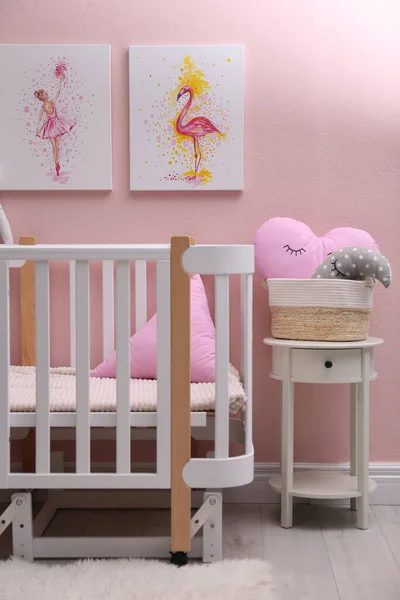 Baby Room Interior Beautiful Pictures Wall — Stock Photo, Image