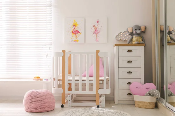 Baby Room Interior Beautiful Pictures Wall Royalty Free Stock Images