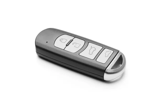 Modern Car Smart Key Isolated White — Stock Photo, Image