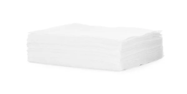 Stack Paper Tissues White Background — Stock Photo, Image