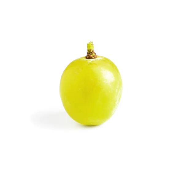 Вкусный Спелый Зеленый Виноград Изолированный Белом — стоковое фото