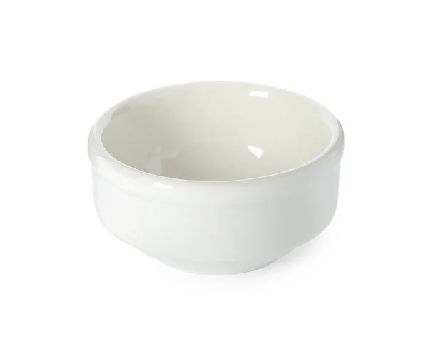 Нова Керамічна Миска Ізольована Білому Посуд — стокове фото