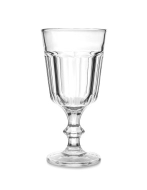 Beyaz üzerine izole edilmiş yeni temiz bardaklar