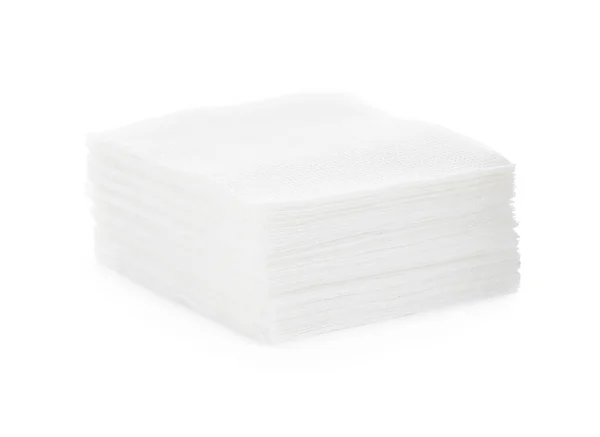 Egy Halom Papírzsebkendő Fehér Alapon — Stock Fotó
