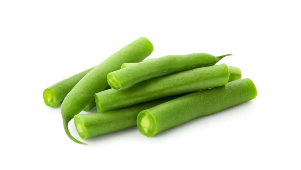 白を基調としたおいしい新鮮な緑の豆 — ストック写真
