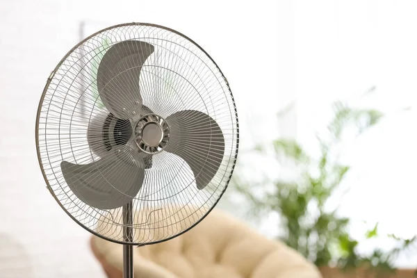 Modern Electric Fan Room Space Text — Stock Photo, Image