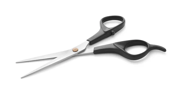 New Scissors Isolated White Professional Hairdresser Tool — Stock Photo, Image