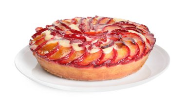 Beyaz erikli lezzetli pasta.