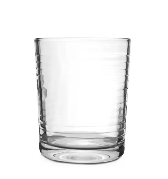 Neues Sauberes Leeres Glas Isoliert Auf Weiß — Stockfoto