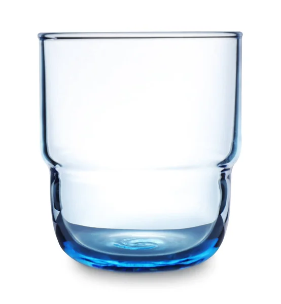 Nytt Rent Tomt Glas Isolerat Vitt — Stockfoto