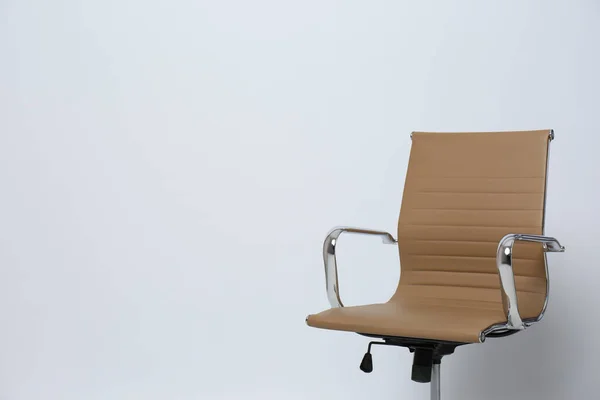 Comfortable Office Chair White Background Space Text — Stock Photo, Image