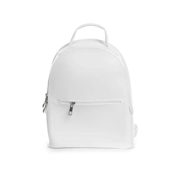 Fashionable Women Backpack Isolated White Stylish Accessory — Stock Photo, Image