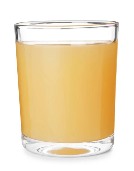 Glas Läcker Juice Isolerad Vitt — Stockfoto