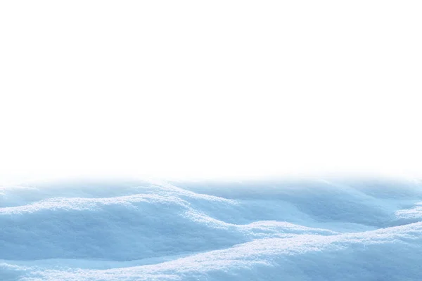 Pluizige Sneeuw Geïsoleerd Wit — Stockfoto