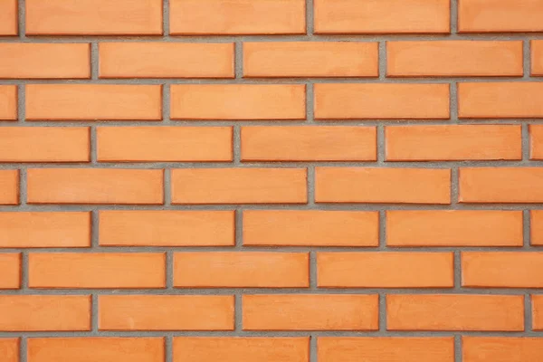 Textura Pared Ladrillo Naranja Como Fondo Vista Primer Plano —  Fotos de Stock