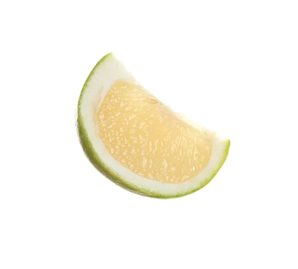 Kawałek Świeżego Dojrzałego Owocu Słodkiego Wyizolowanego Białym — Zdjęcie stockowe