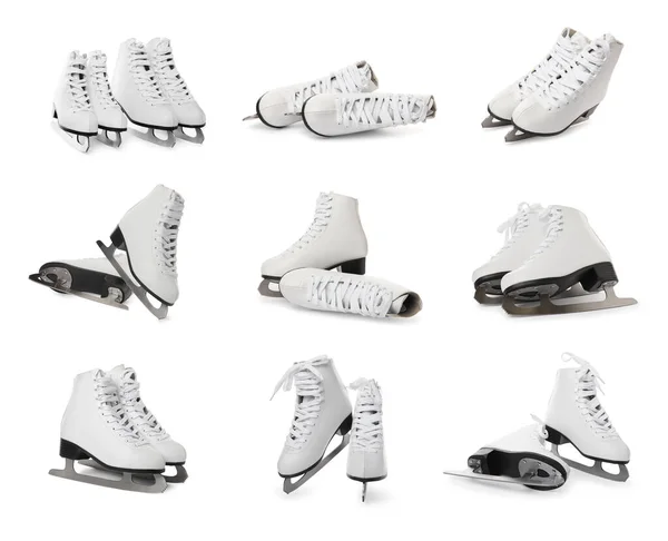 Set Ice Skates White Background — Stock Photo, Image