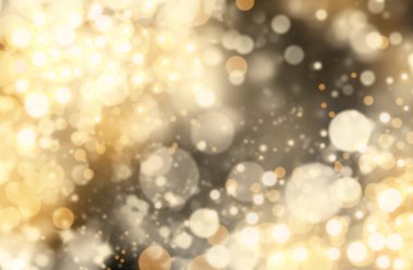 Güzel Noel ışıklarının bulanık görüntüsü, bokeh etkisi