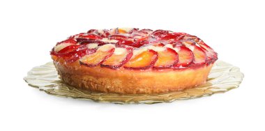 Beyaz erikli lezzetli pasta.